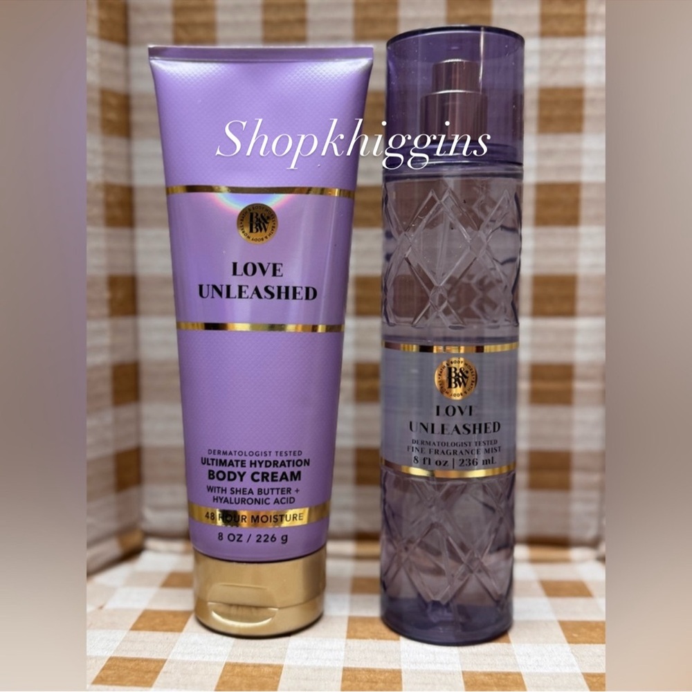 NEW B&BW Love Unleashed Body Set ,Fragrance and Body Cream